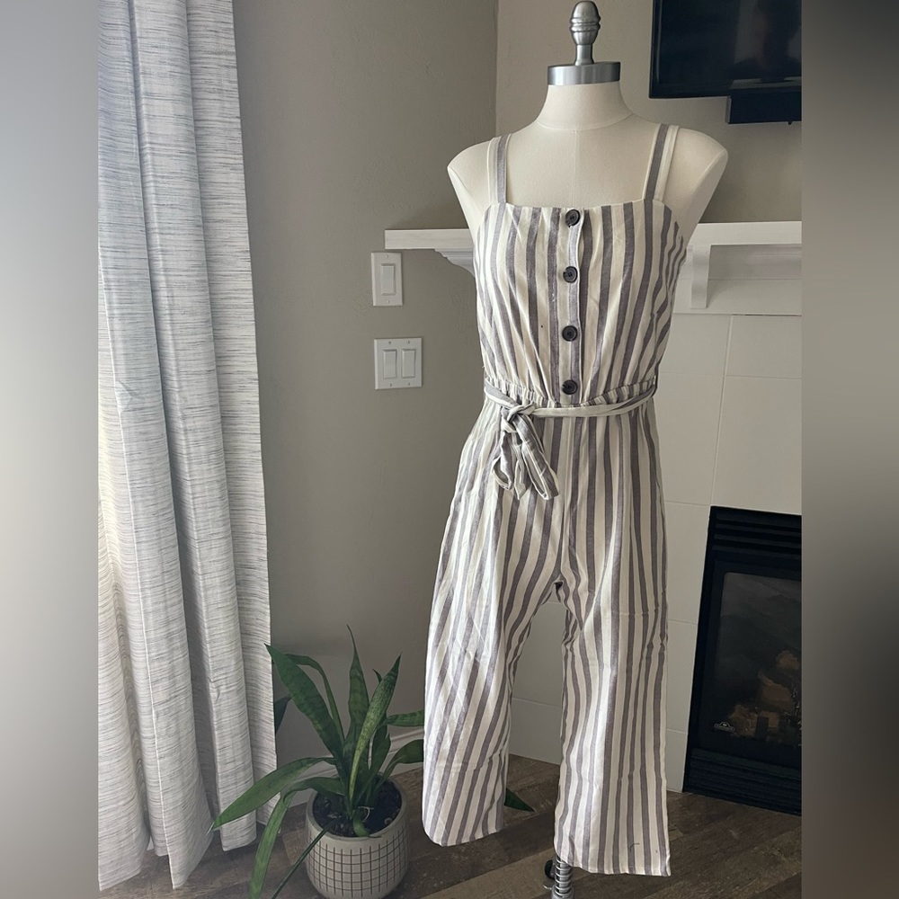 NWT maurices Striped Jumpsuit